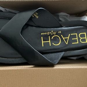 Beach by Matisse black thong sandals
